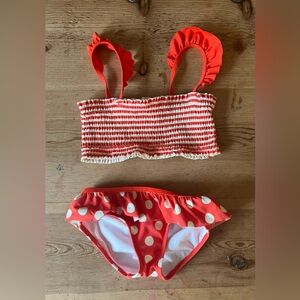 Mini Boden Girls Two Piece Swimsuit, Size 5/6
